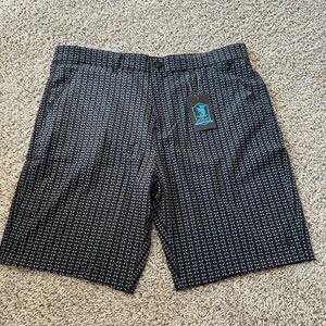 Scales Mens NAUTICAL SAIL 8.5" WALKSHORTS black Geometric Print Size 38